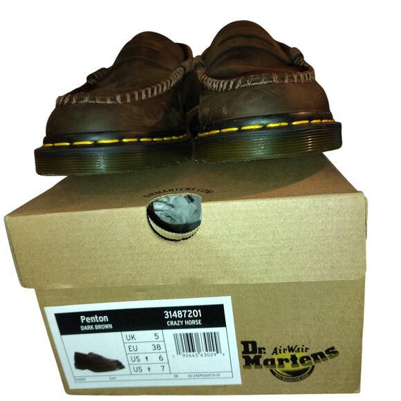 Dr. Martens Penton Crazy Horse Loafers – Dark Brown Women’s 7 EU 38 – Worn Once - Picture 4 of 9